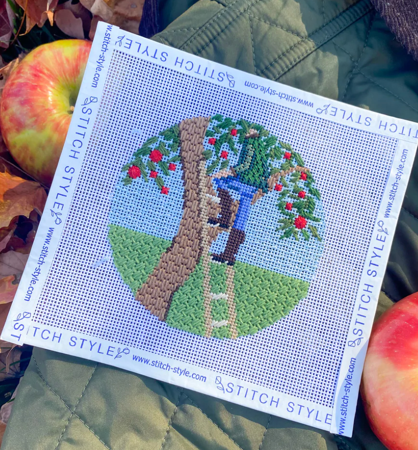 Stitch Style Apple Picking - Fall Scene Collection