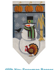 Rebecca Wood 459K November Snowman Banner