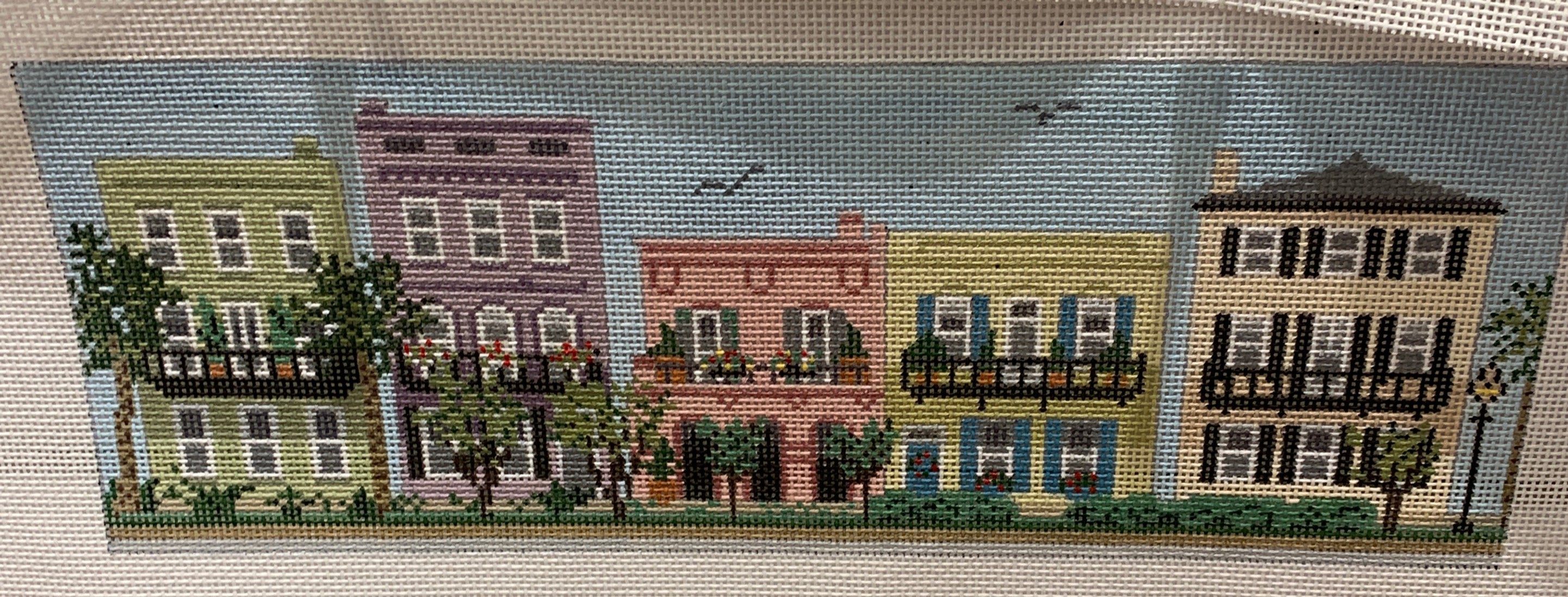 Needle Crossings 615 Row Houses – Stitch by Stitch