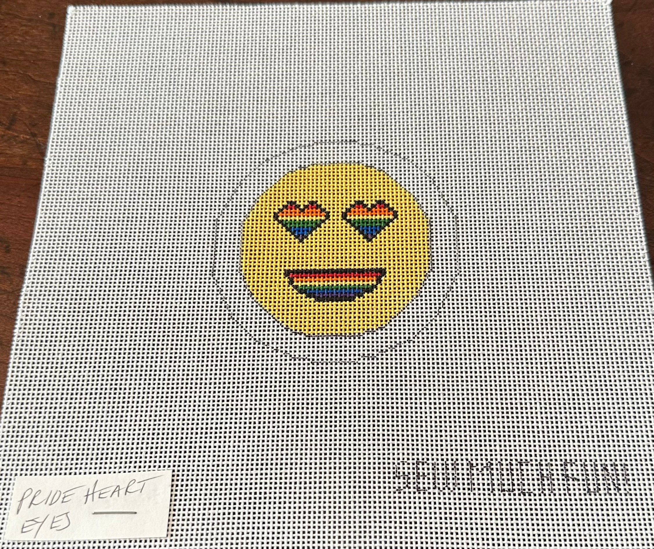 Sew Much Fun Pride Heart Eyes Emoji