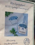 Stitch Style Blue Hydrangea Floral Arrangement