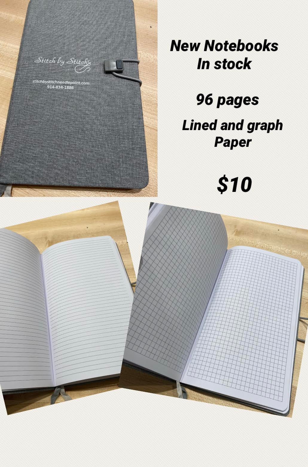 Stitch by Stitch Journal - 96 lined and graph paper