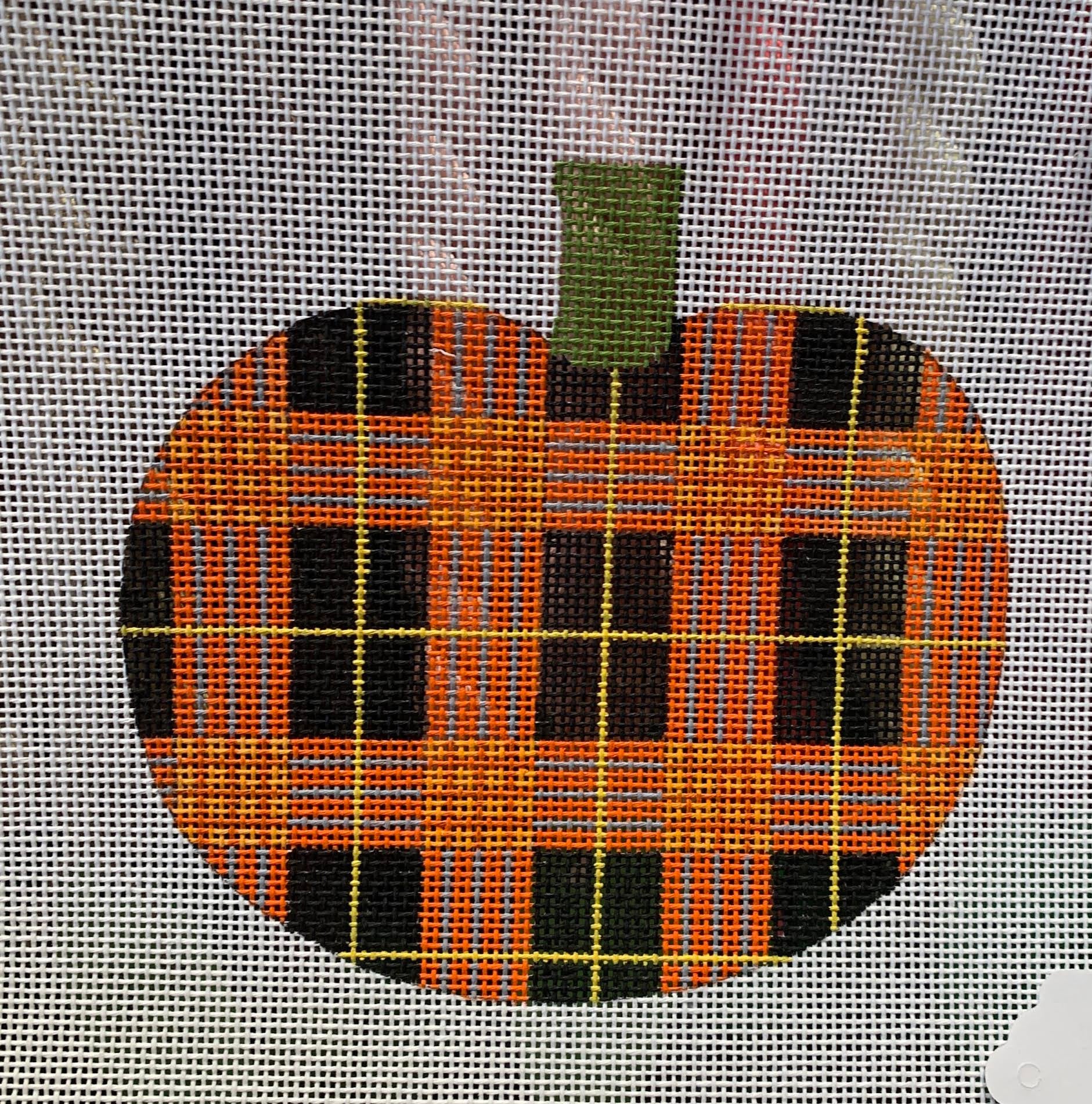Patty Paints H39 Medium Plaid Pumpkin 18 mesh
