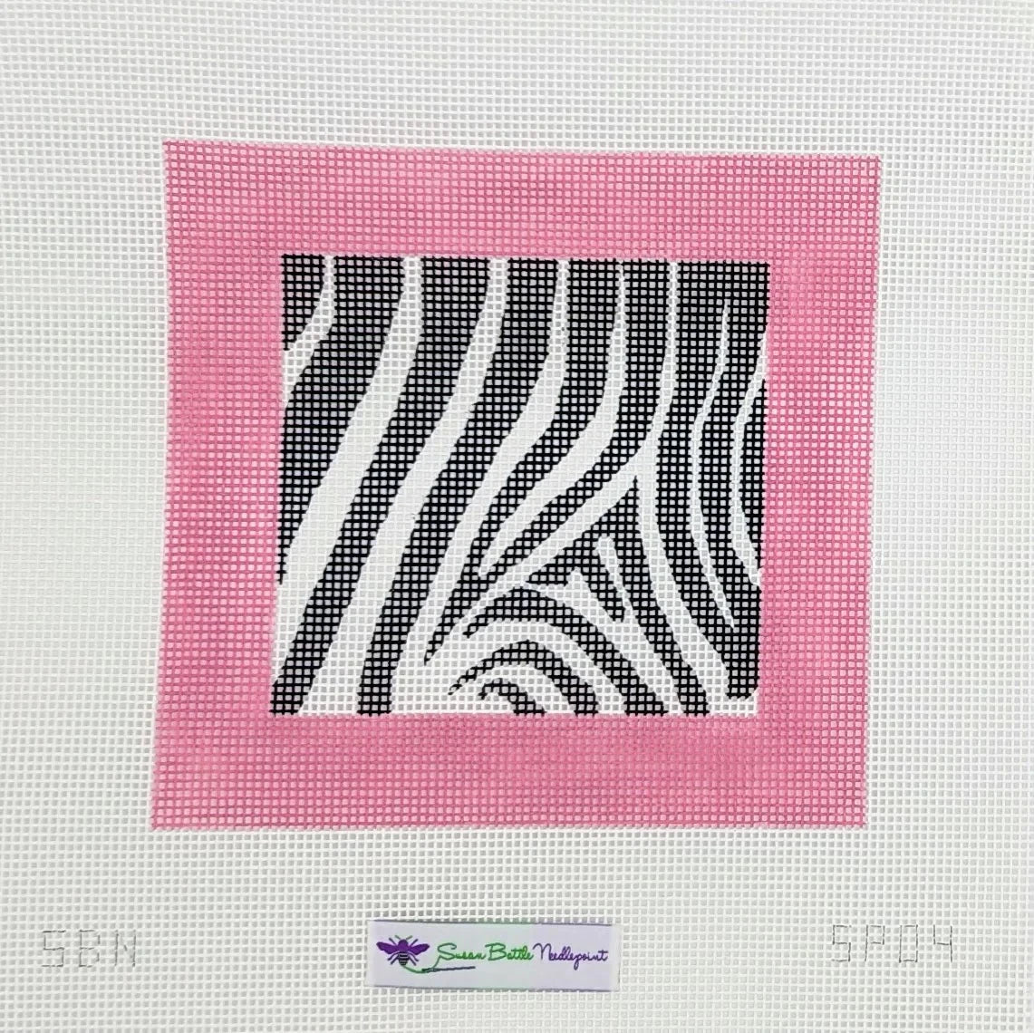 Susan Battle SP04 10 mesh Zebra with Pink Border
