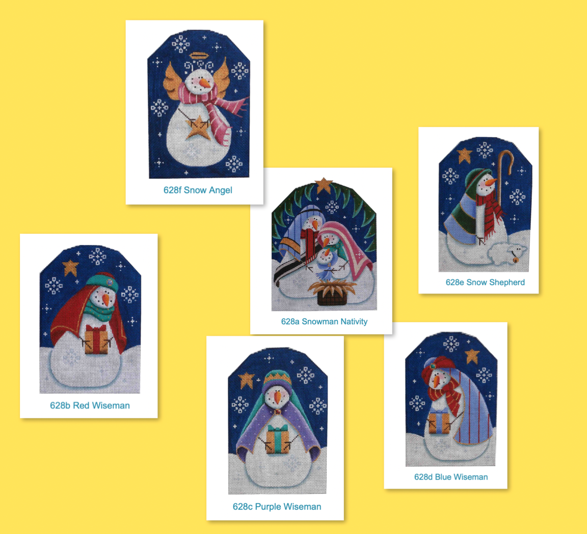 Rebecca Wood 628A-F Snowman Nativity Complete Set