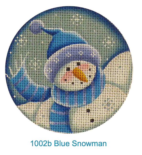 Rebecca Wood 1002b Blue Snowman