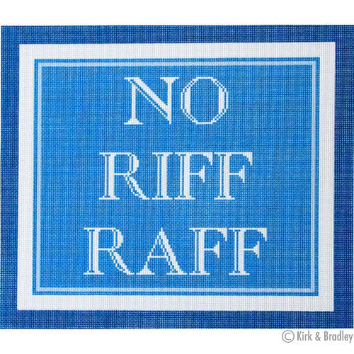 No Riff Raff Please Svg Kirk and Bradley NTG 131 - No Riff Raff – Stitch by Stitch