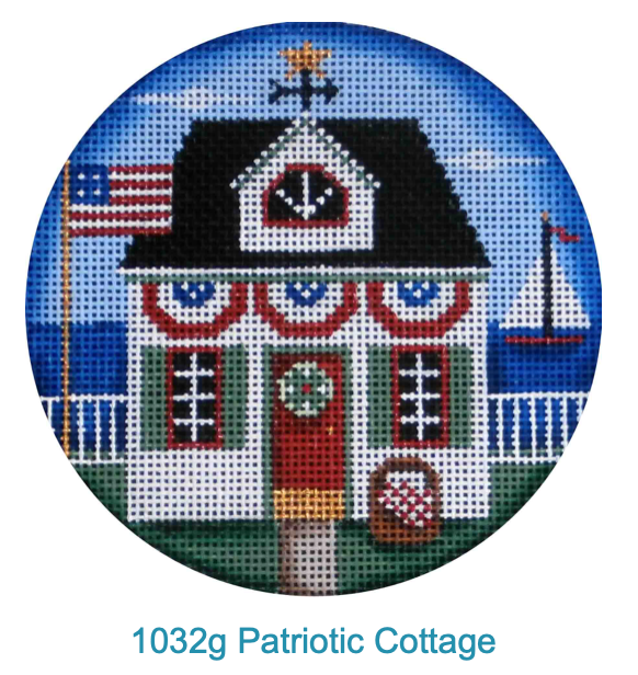 Rebecca Wood 1032g Patriotic Cottage