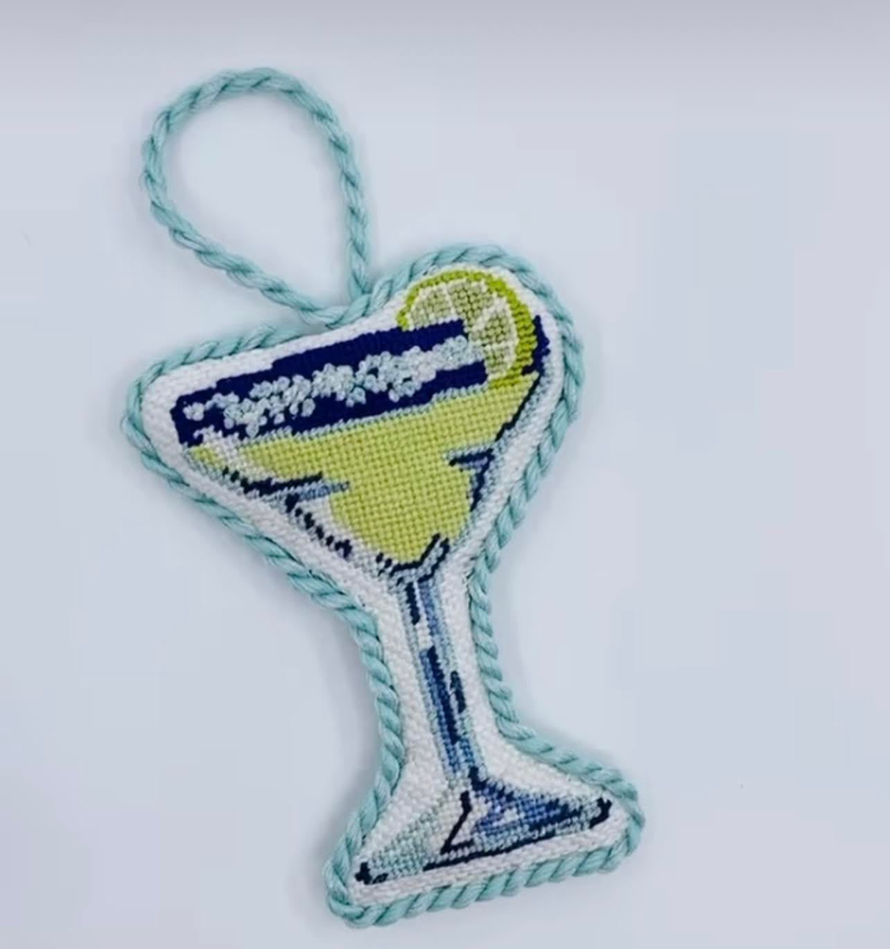 Wheelhaus Needlepoint WN-1518 On the Rocks Margarita – Stitch by Stitch