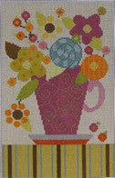 ND 661J-13 Flowers in Purple Tea Cup