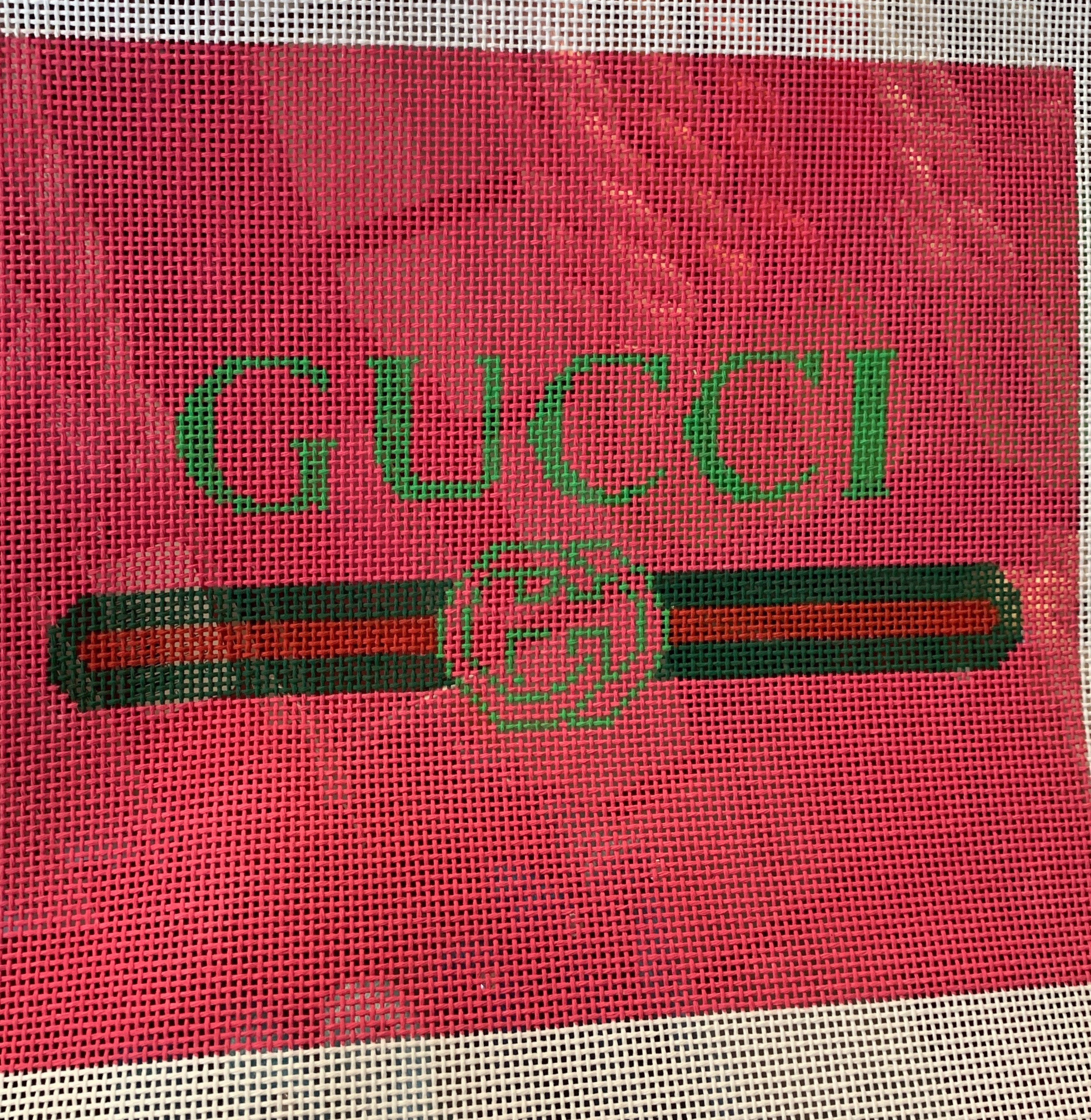 Alice abd Blue Gucci Canvas 13 mesh - Great for Pillow, Tray or Bag!