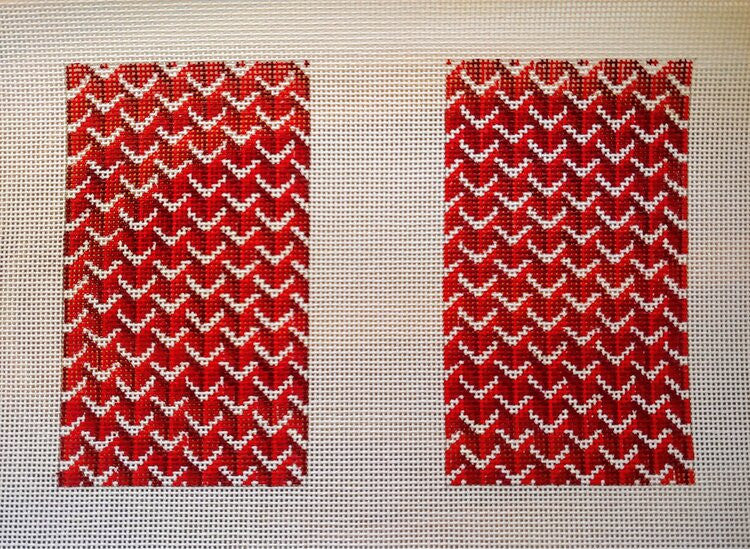 Anne Fisher AF18Rb Red Back Y Pattern Clutch