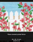 Kate Dickerson INSPCC-35 Rose Covered Picket Fence Insert
