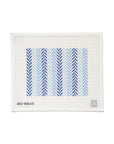 Initial K Studios IKS 1064D Herringbone Clutch - Blue