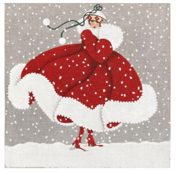 Melissa Shirley 2317 Snowy Day Lady – Stitch by Stitch